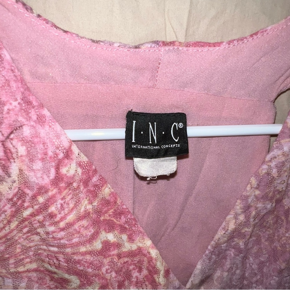 Pink I.N.C Flowy Tank Top - Picture 5 of 5